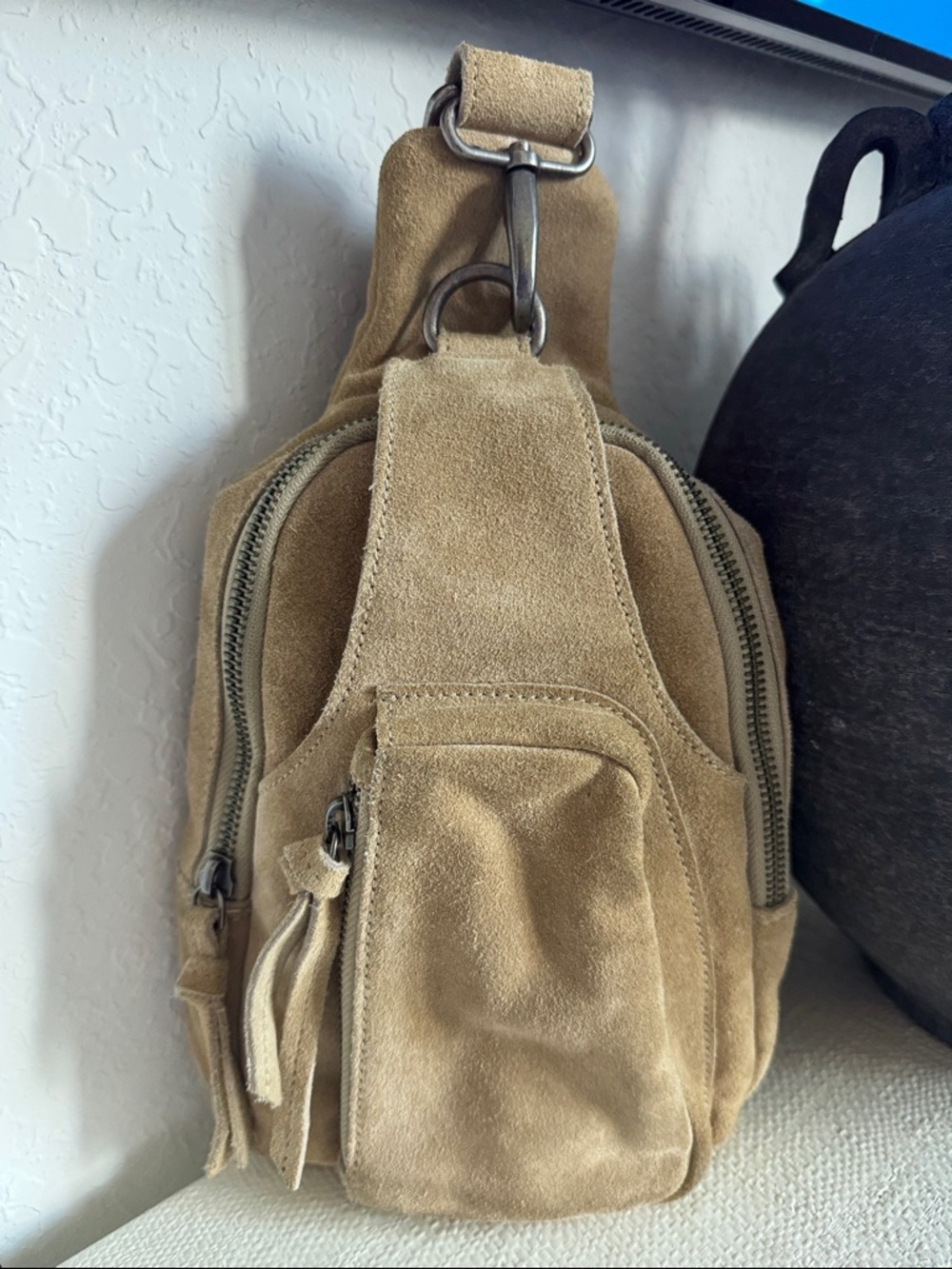 Free People Hudson Suede Sling Bag